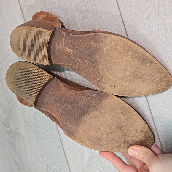 Free People Women Royale Cut Out Side Leather The Pointed Toe shoes sz 38/7 - Picture 12 of 13